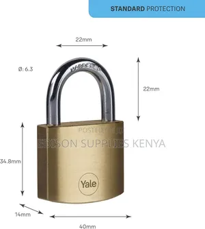 Yale Padlocks 4pcs Set Same Keys Brass Security Padlocks