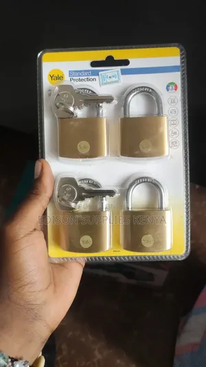 Yale Padlocks 4pcs Set Same Keys Brass Security Padlocks