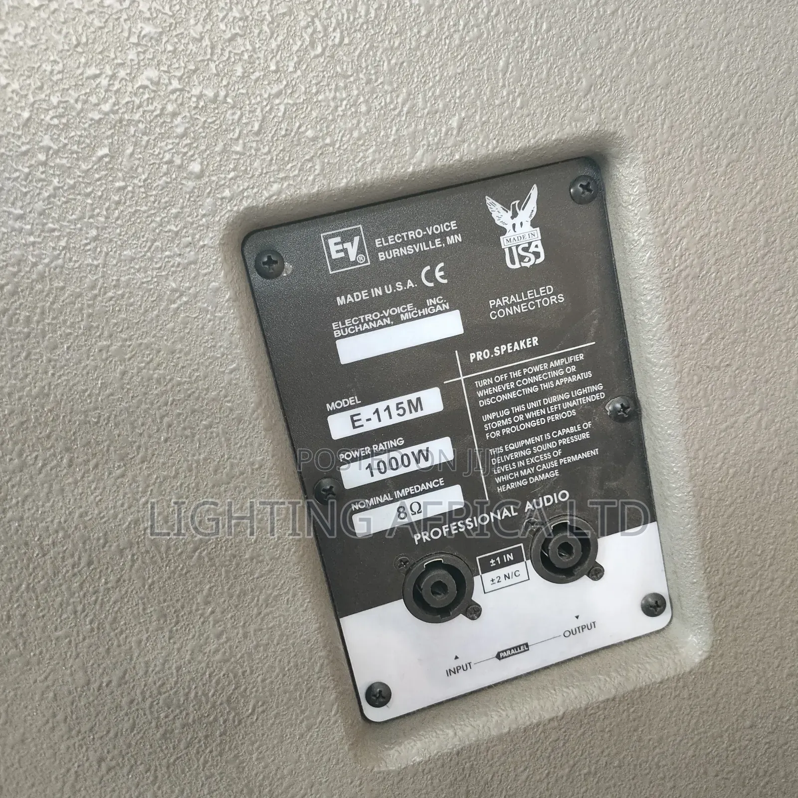 Ev 15" Proffesional Monitor Speaker 1000 Watts