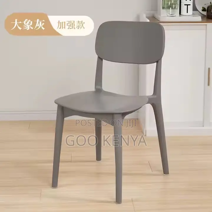 Home Chairs ; Heavy-Duty Plastic Dining Chair Backrest Stool