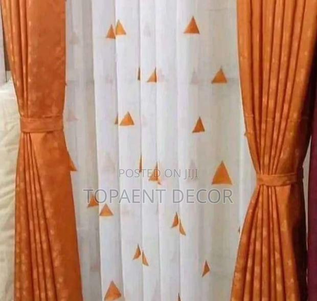 Burnt Orange High Quality Window and Door Curtains - main view