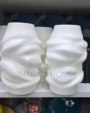 White Vase Artificial Plants