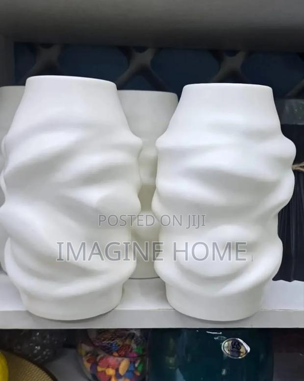White Vase Artificial Plants