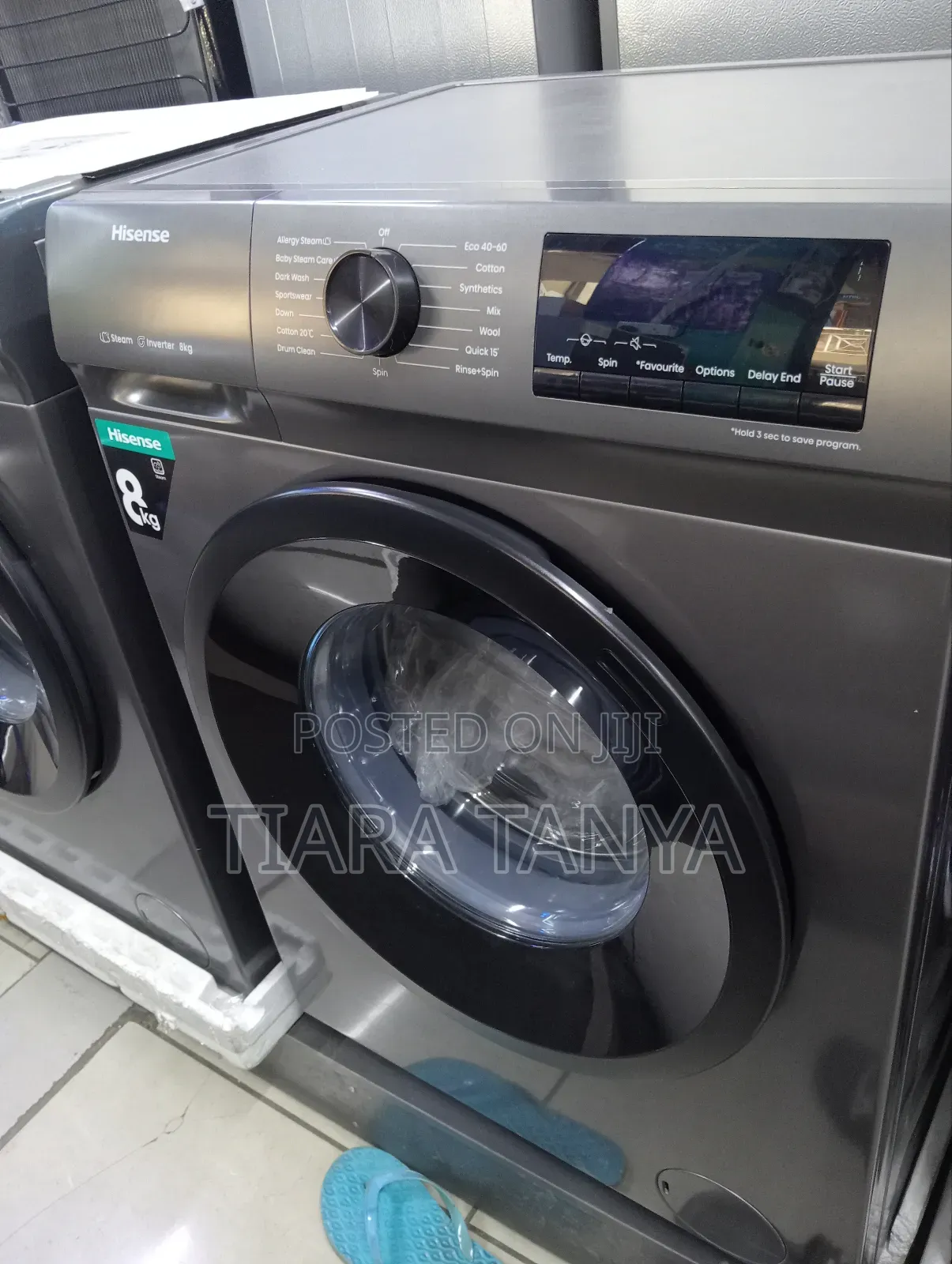 Hisense 8kg Front Load Washing Machine Grey