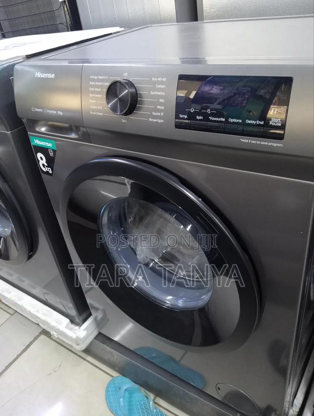 Hisense 8kg Front Load Washing Machine Grey - thumbnail 2