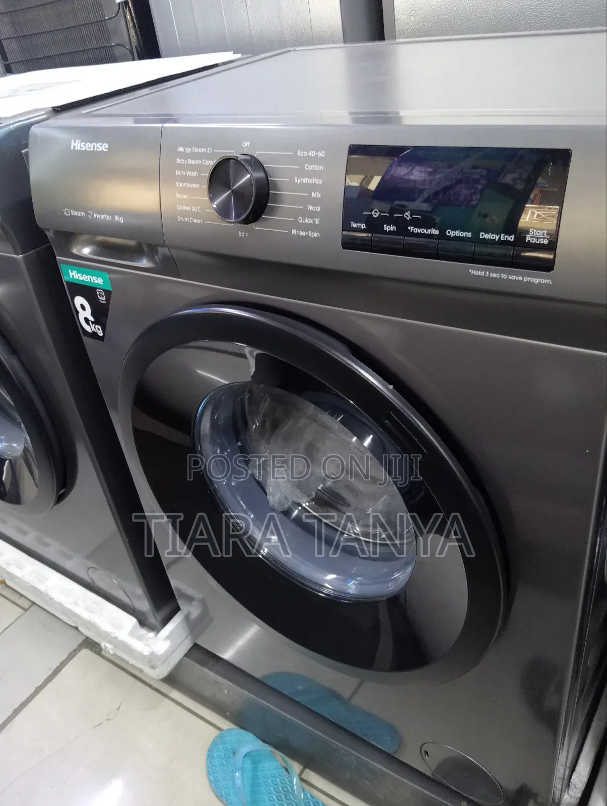 Hisense 8kg Front Load Washing Machine Grey