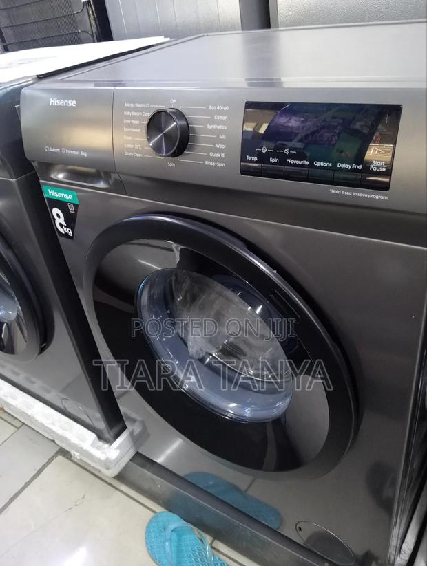 Hisense 8kg Front Load Washing Machine Grey - thumbnail 3
