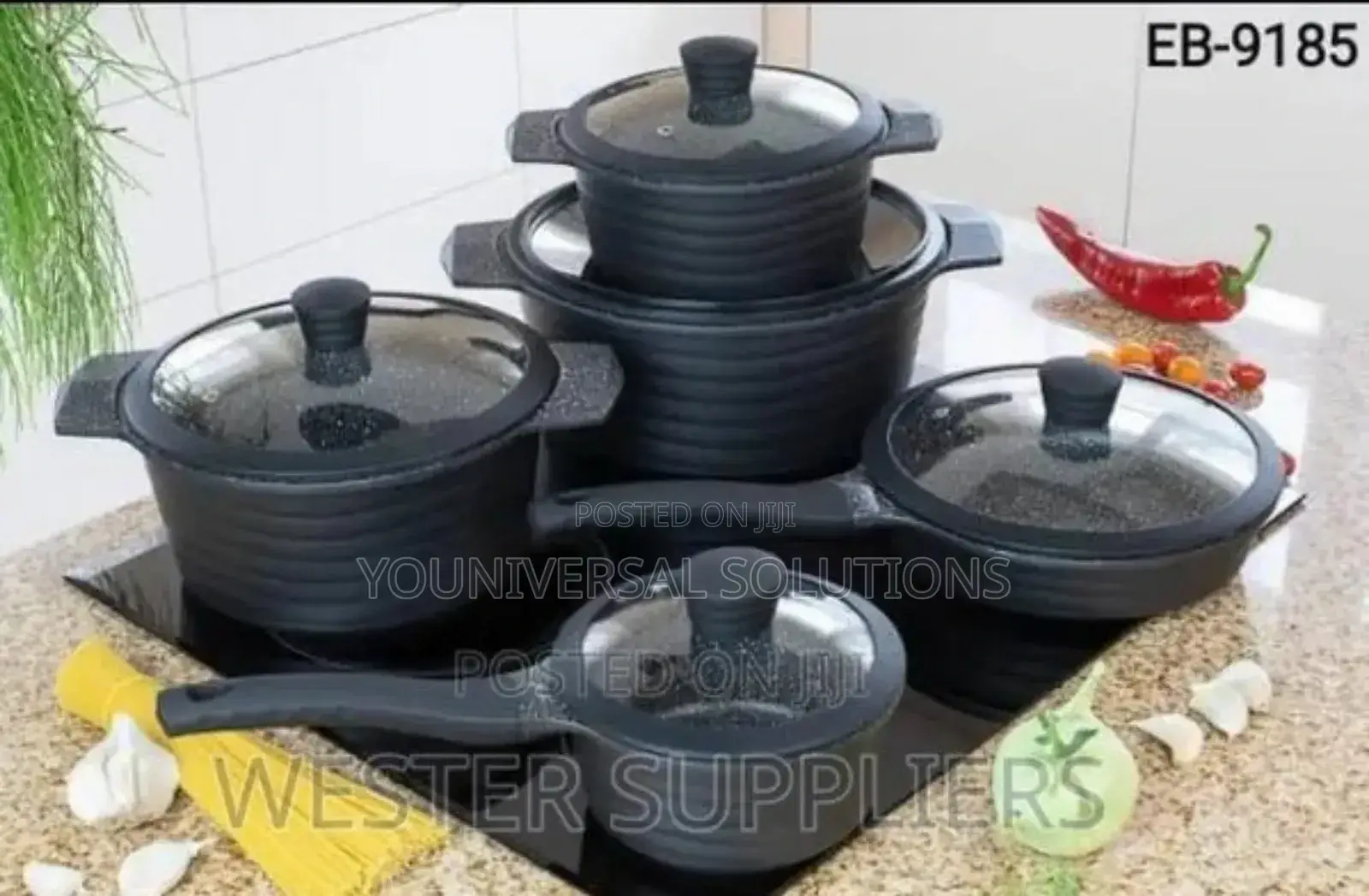 10 Pieces Edenburg Nonstick Cookware Set