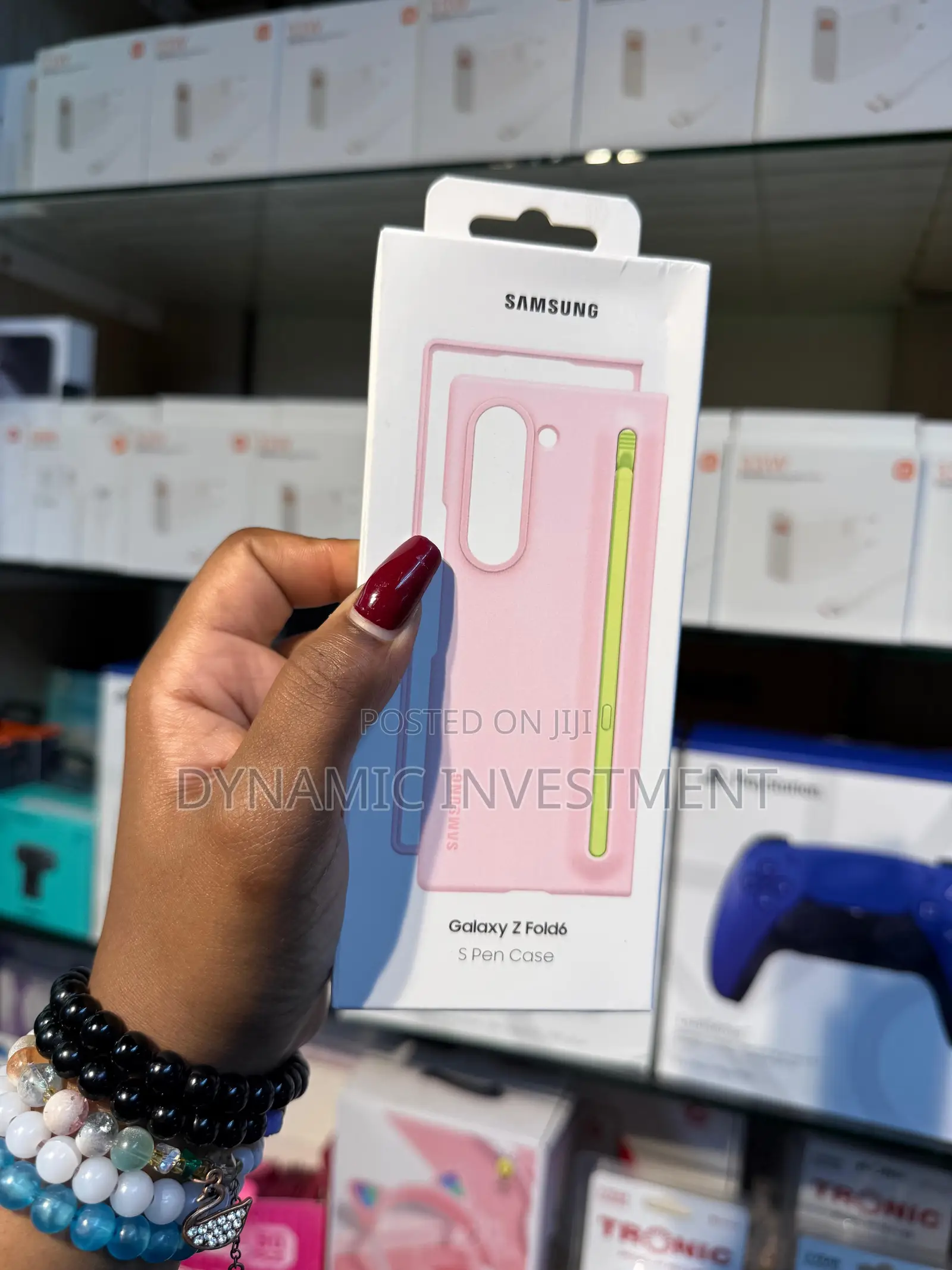 Samsung Galaxy Z Fold 6 With S-Pen Sillicone Case/Cover-Pink