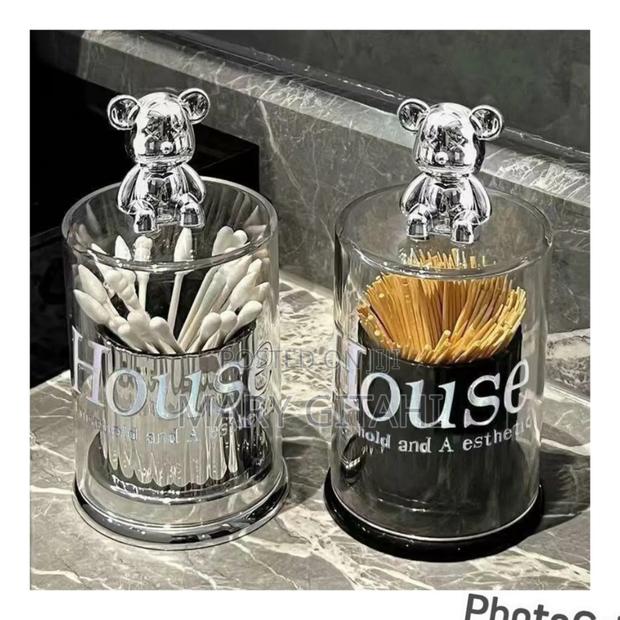 Cute Bear Toothpick / Cotton Swab / Earbud Box