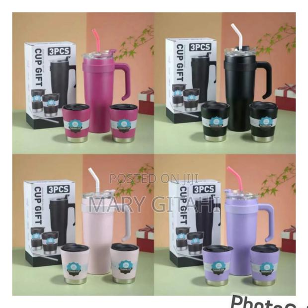 3pcs Double Walled Thermal Cup Gift Set / - main view