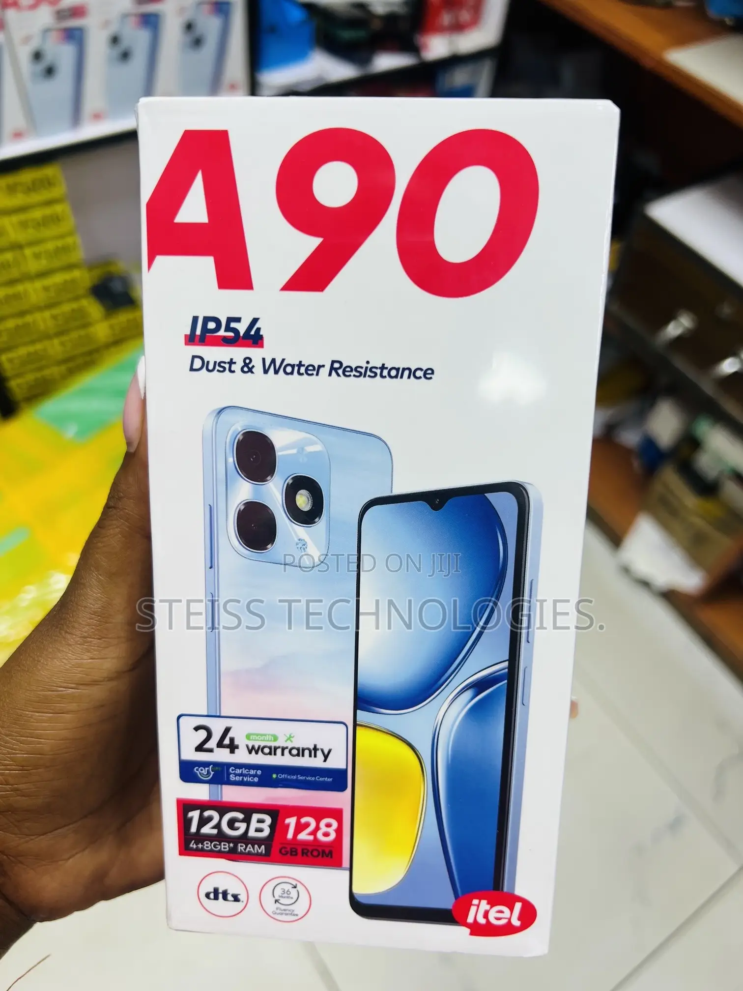 New Itel A90 128 GB Black