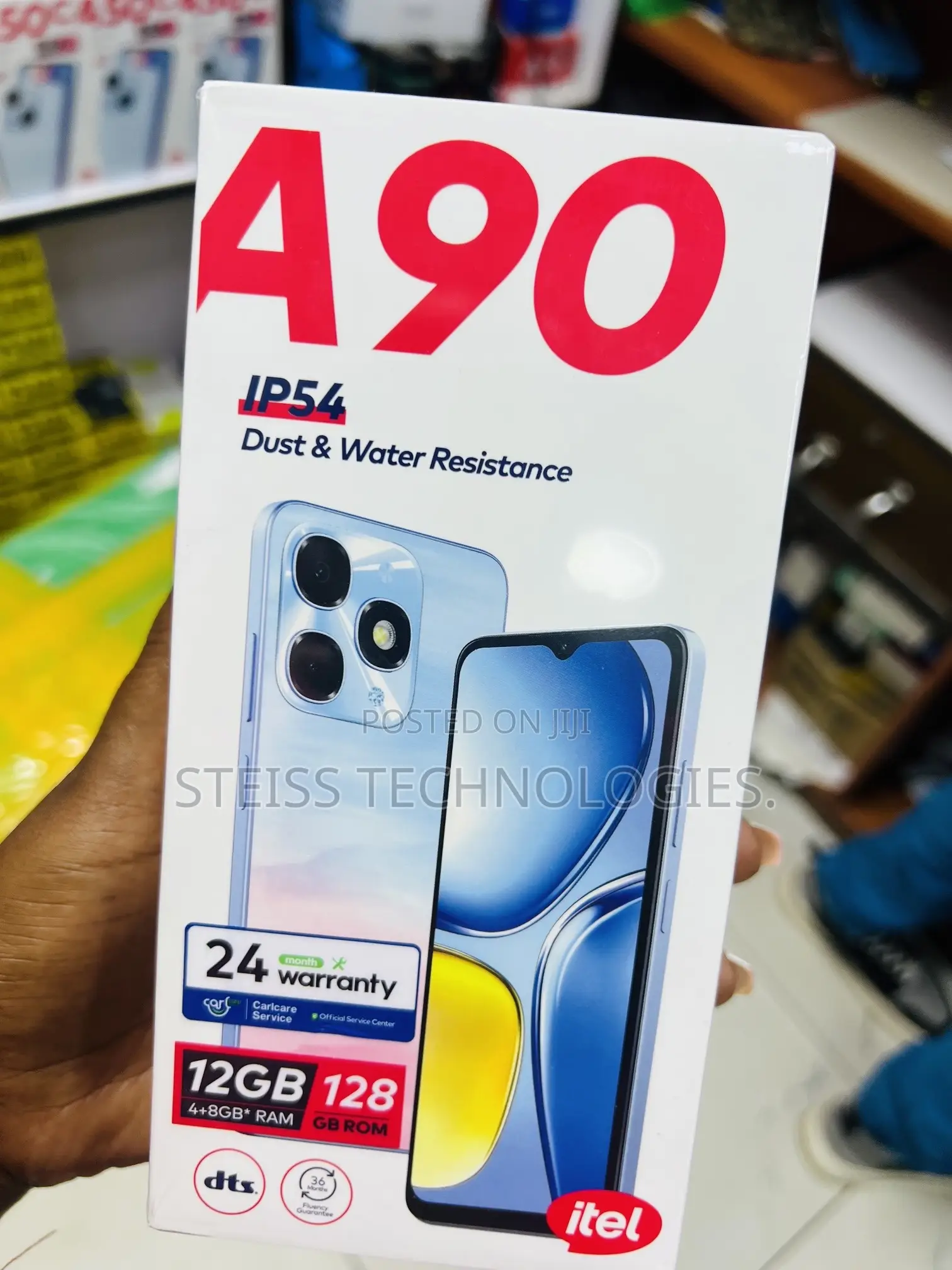 New Itel A90 128 GB Black