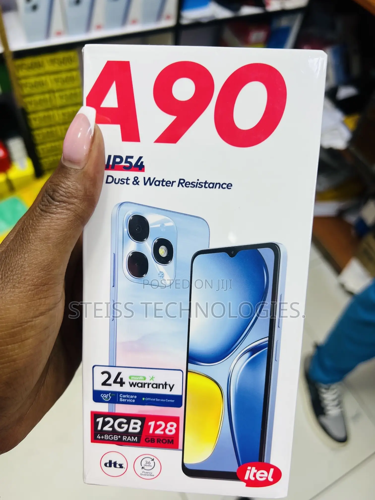 New Itel A90 128 GB Black