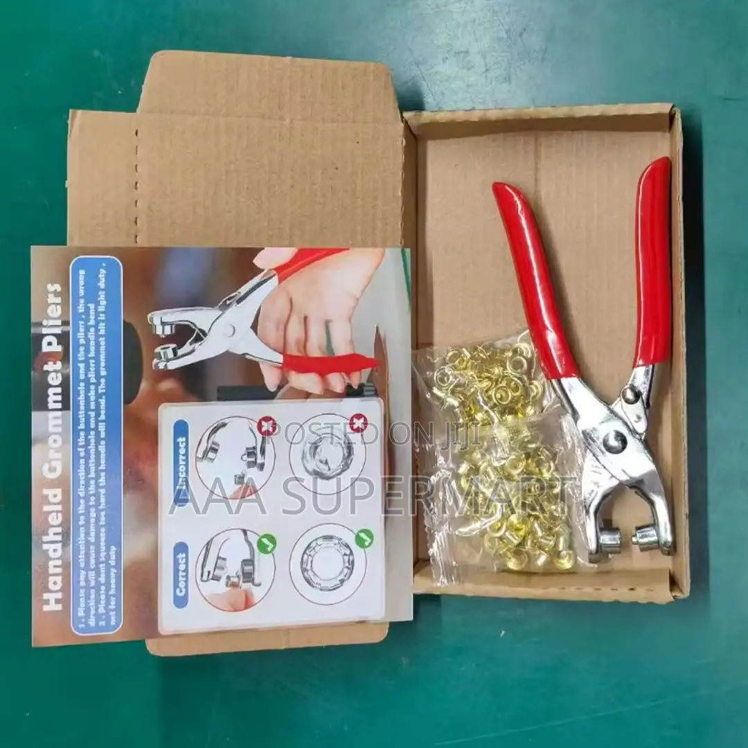 Handheld Eyelet Pliers With 100pcs Metal Eyelets