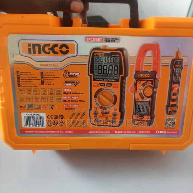 Electrical Test Kit Ingco 3pc Digital Multimeter Clamp Meter 1000v - thumbnail 5