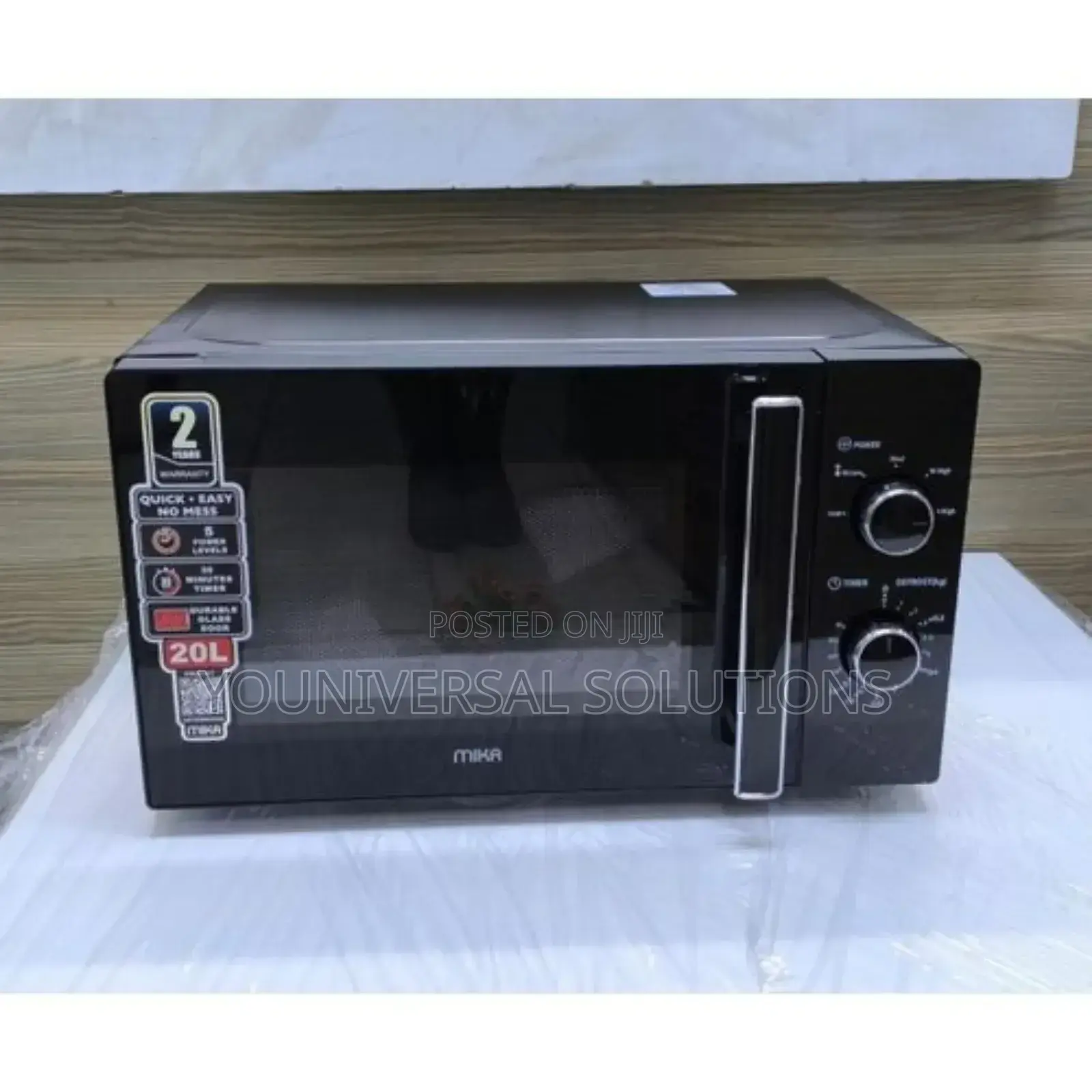 Mika Microwave, 20l, Manual - Black.