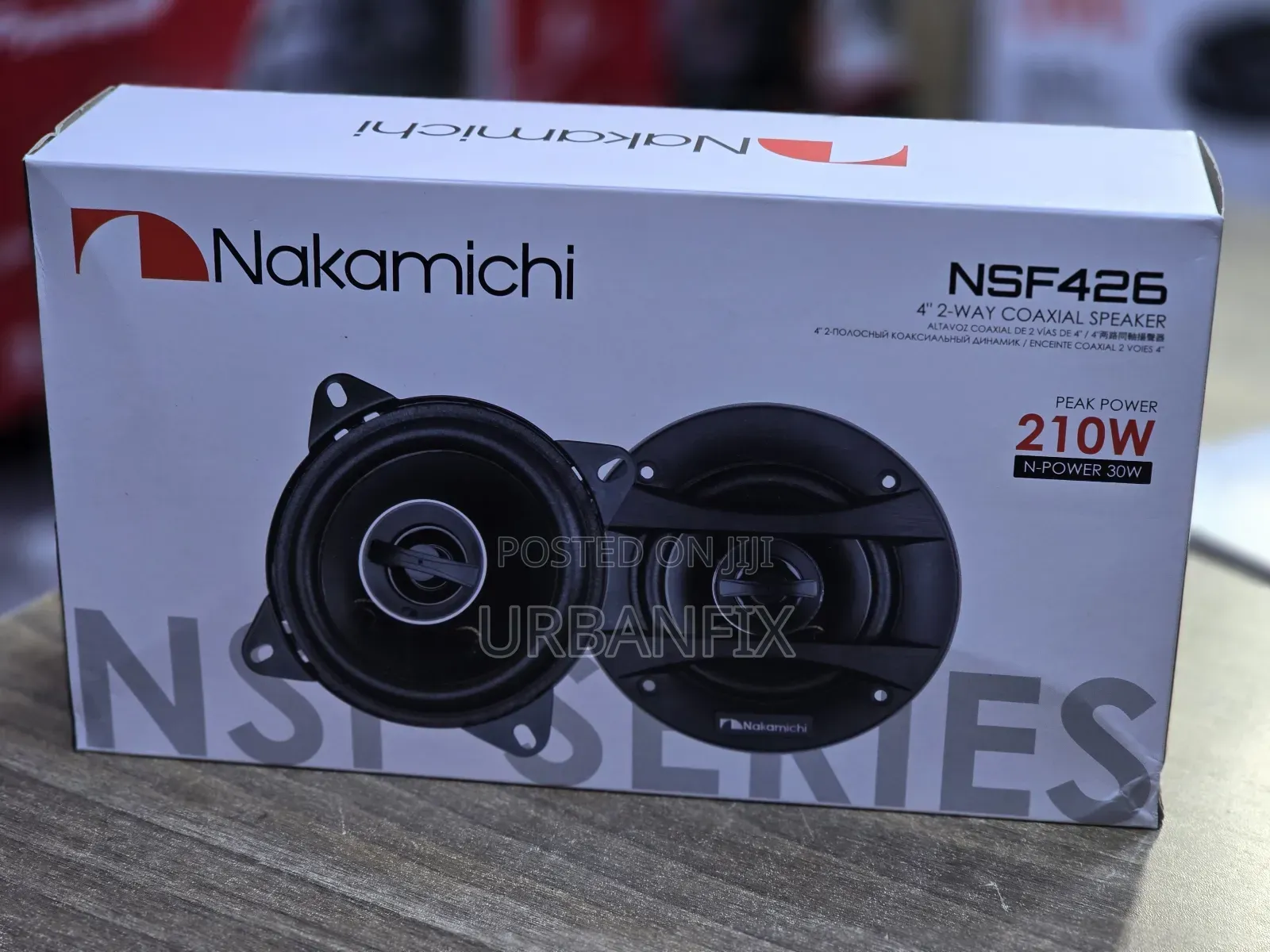 Nakamichi 4 Inch 210watts Powerful Coaxial Speakers- A Pair