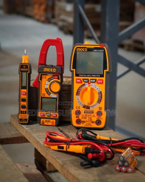 Electrical Test Kit Ingco 3pc Digital Multimeter Clamp Meter 1000v - thumbnail 3