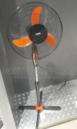 Mika 16 Inches Orange Black Standing Fan