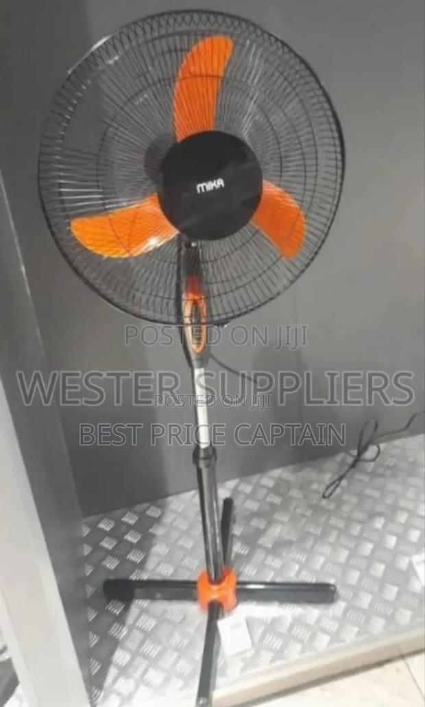 Mika 16 Inches Orange Black Standing Fan