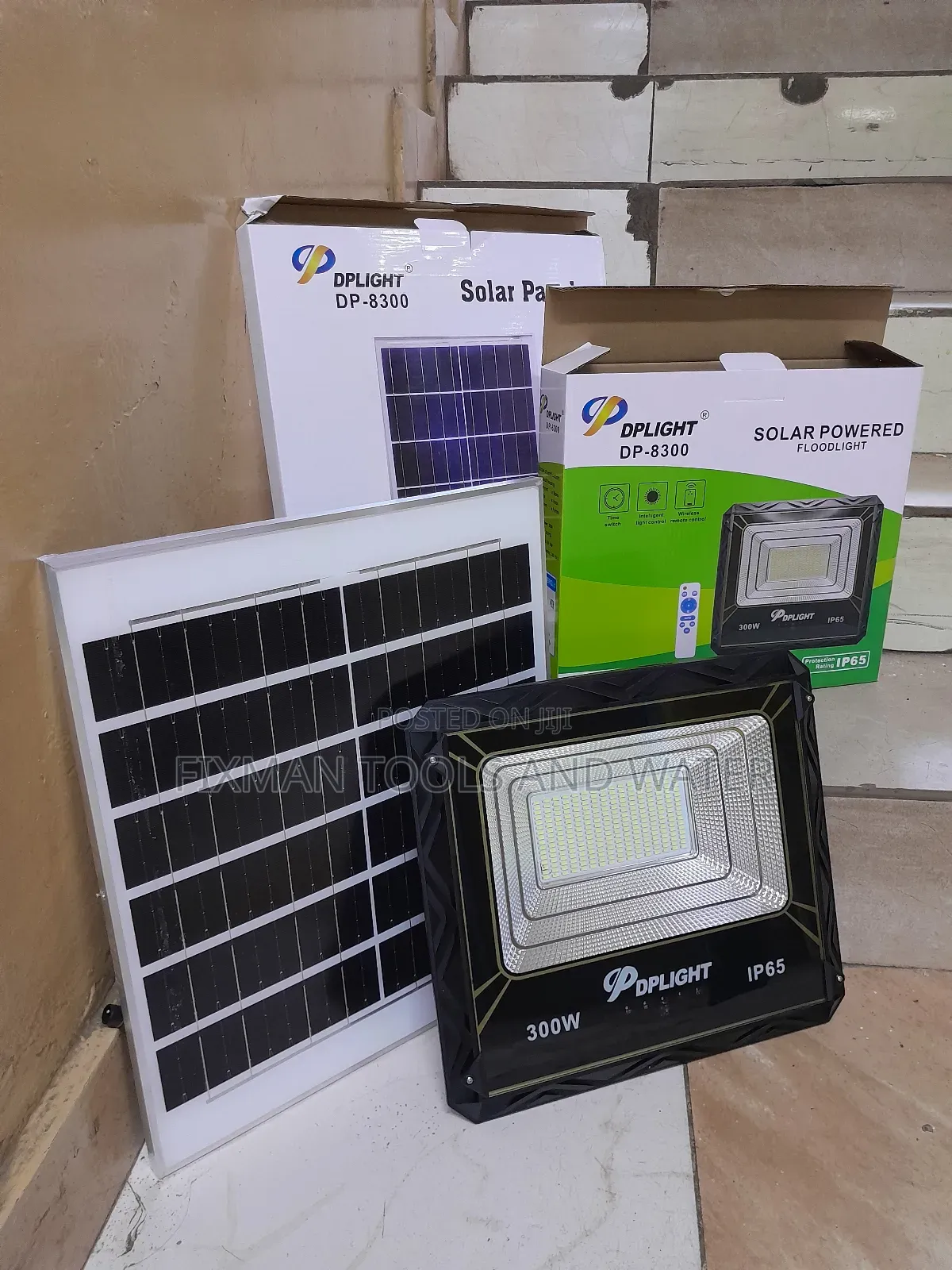 Dp Solar Light 300 Watts With Panel And Remote