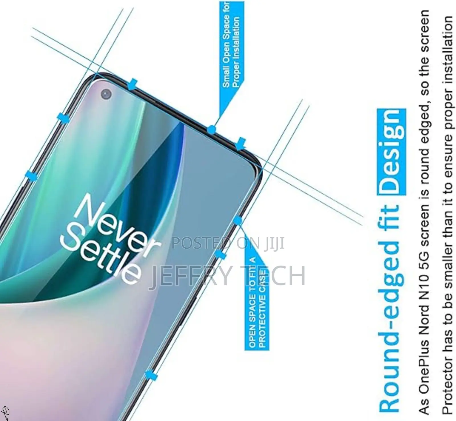 Newc Tempered Glass Screen Protector for Oneplus Nord N10 5g