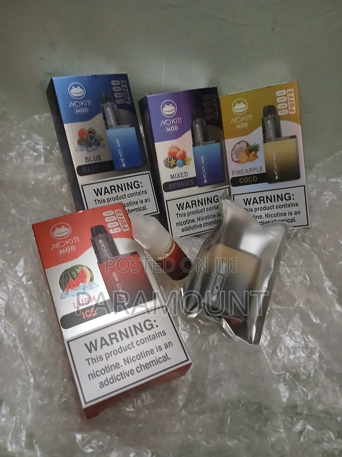 Rrefillable Rechargeable Aokit Vape With 11ml Free Juice.