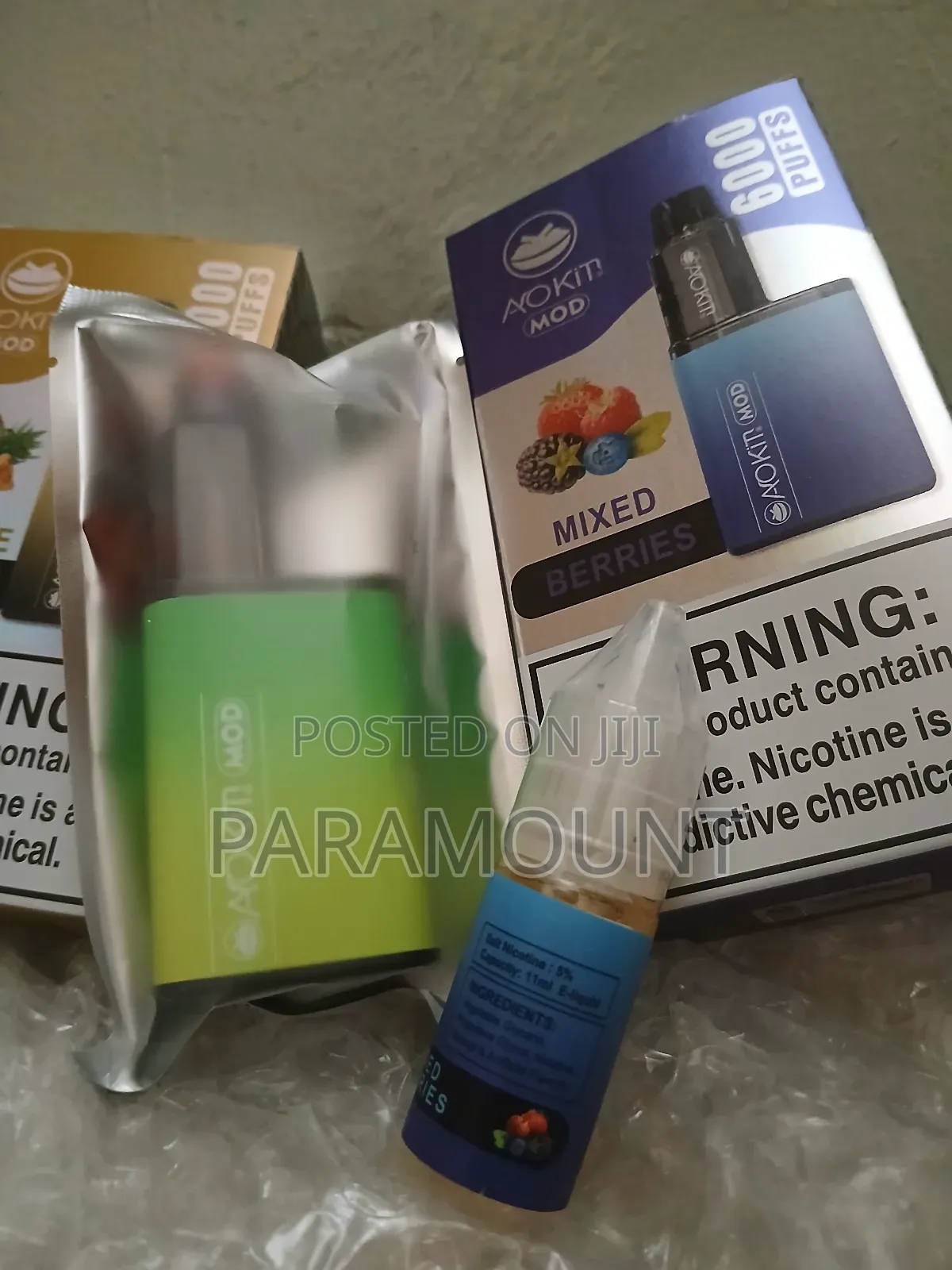 Rrefillable Rechargeable Aokit Vape With 11ml Free Juice.