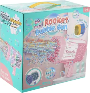 Bubble Machine Toy 69 Holes Rocket