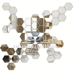 Hexagon Acrylic Mirrors- Space Decor Hack
