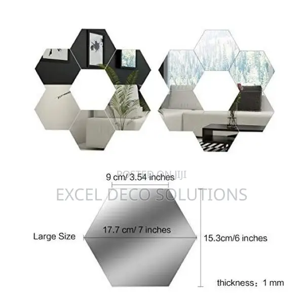Hexagon Acrylic Mirrors- Crafted for Modern Living