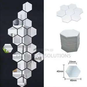 Beautiful Statement Walls-Hexagon Acrylic Mirrors