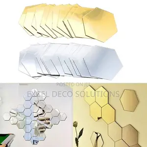 Hexagon Wall Decor Mirrors- Positive Energy