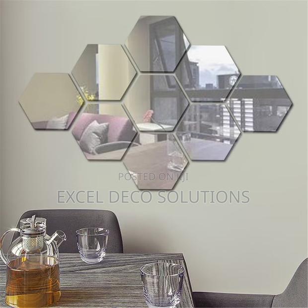 Next Level Entryway-Hexagon Acrylic Mirrors