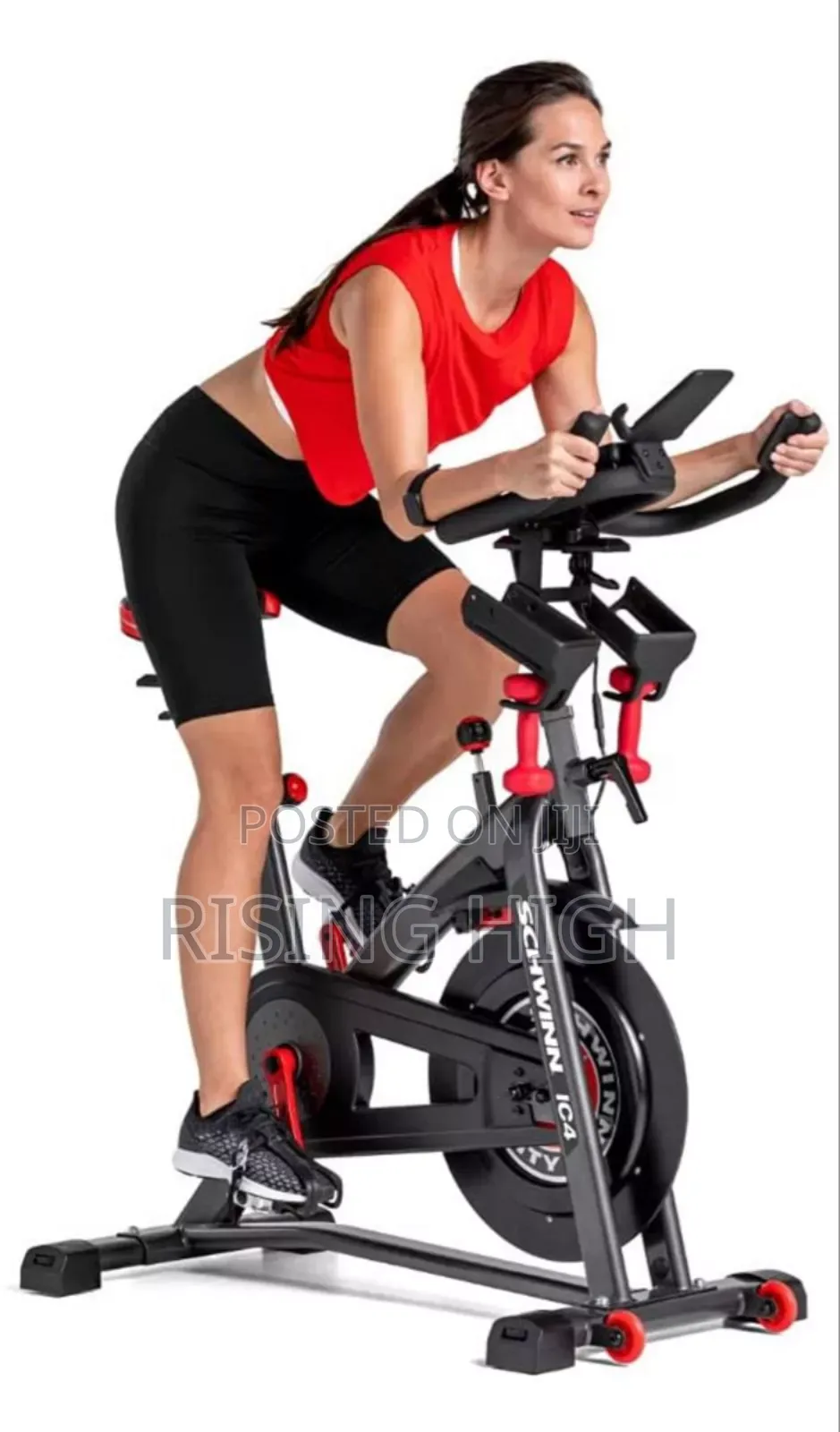 Flywheel Spin Bike With Distance Tracker