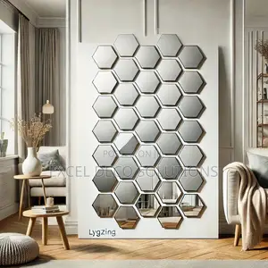 Hexagon Wall Mirrors- Acrylic Soft Reflections