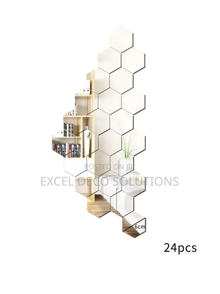 Simple Install Stunning Hexagon Acrylic Mirrors