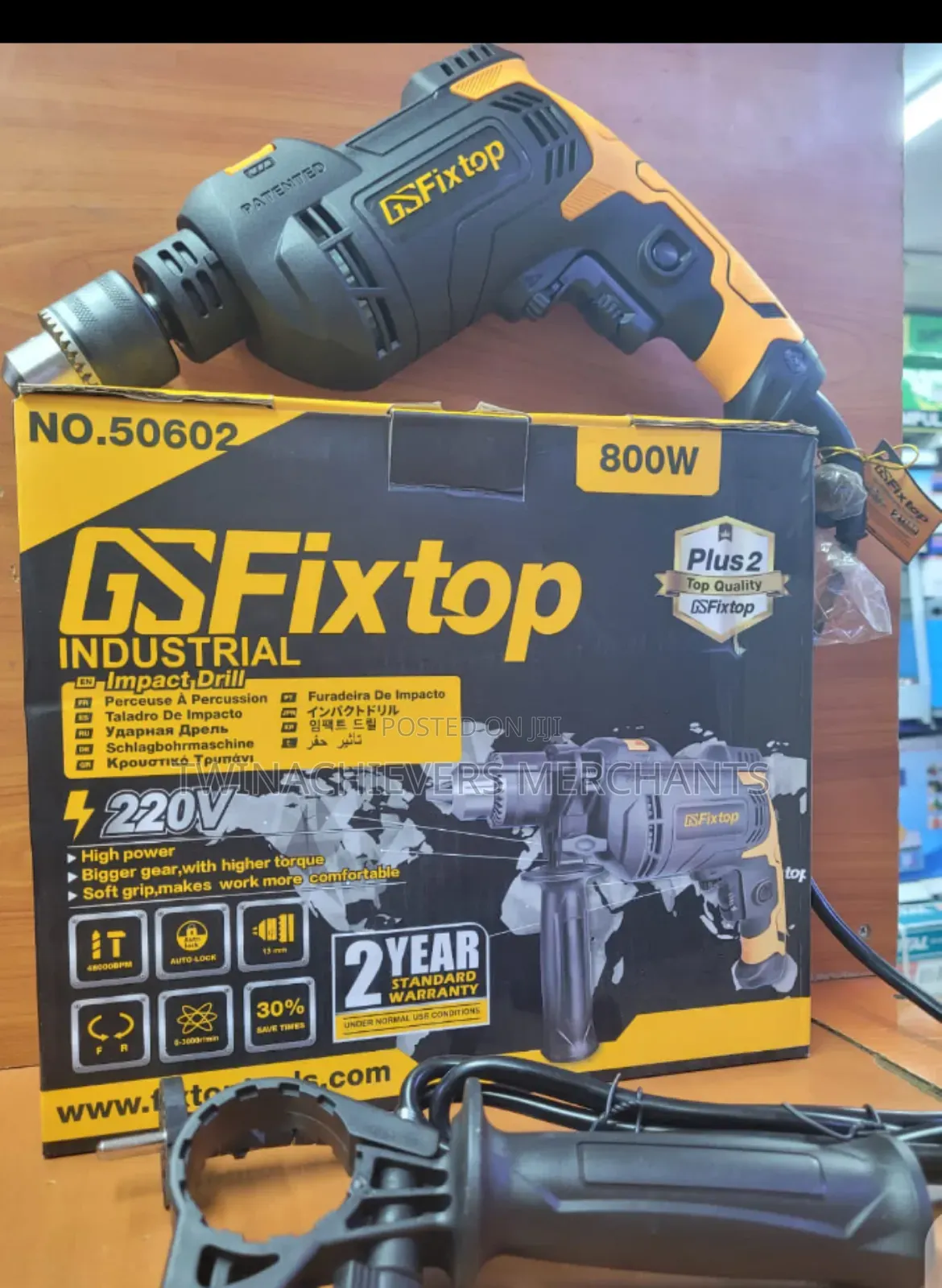 Industrial Electric Hammer Drill 800w(Fixtop)