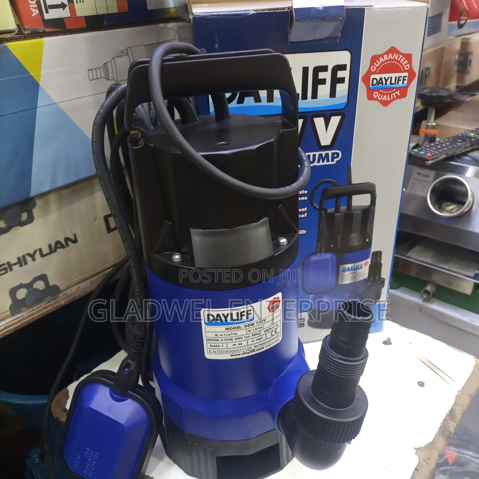 Approved Dayliff 1hp Submassible Drainage Sewage Pump