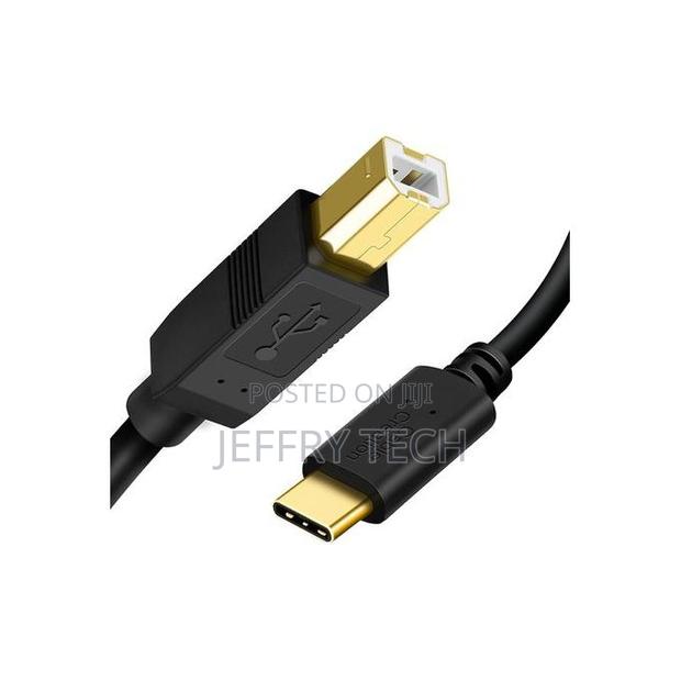 Lasa Usb-B to Usb-C Cable – 2m High-Speed Printer Transfer - main view
