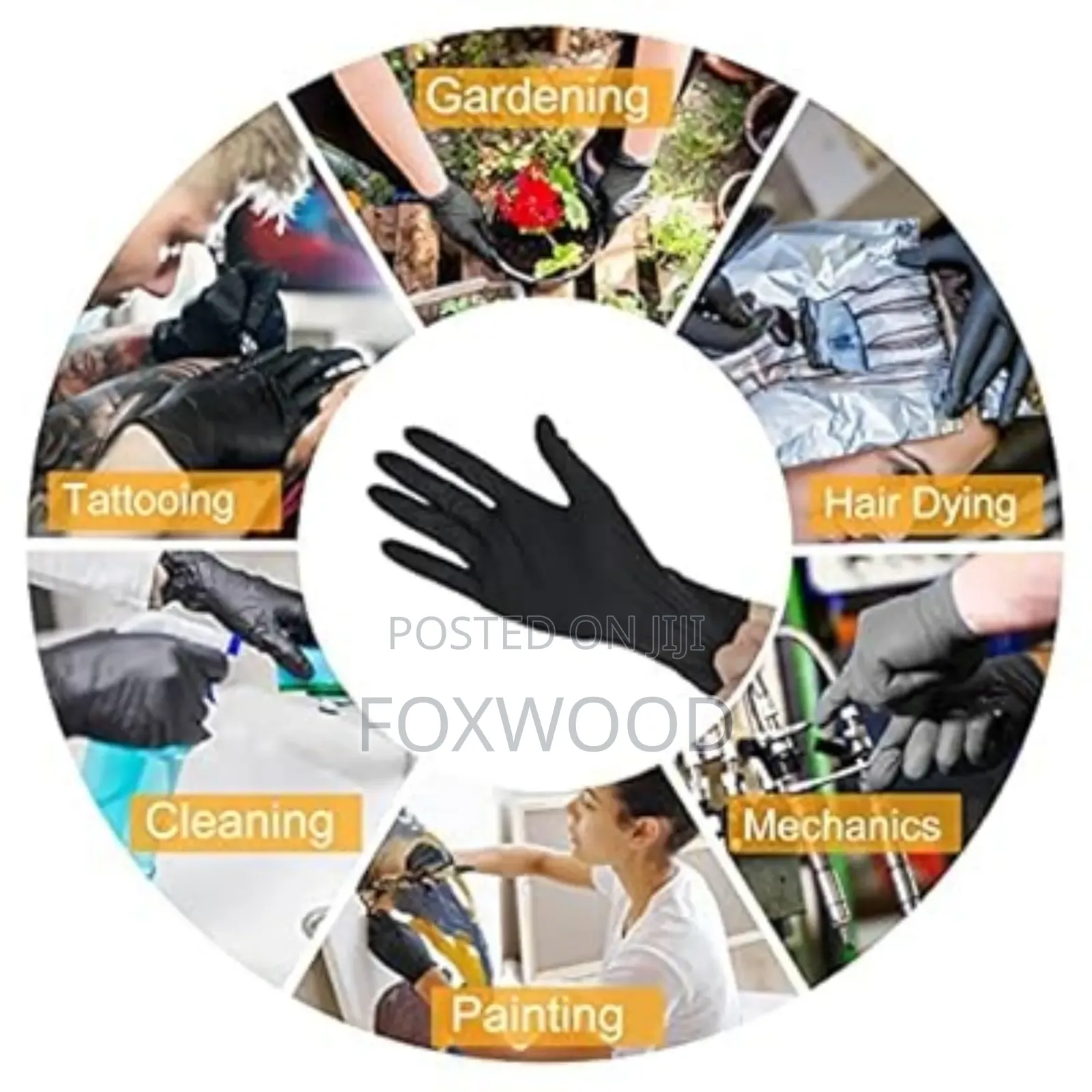 100pcs Disposable Synthetic Gloves