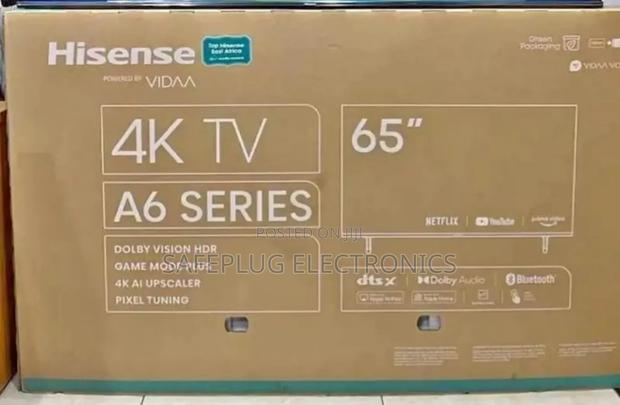 Television Hisense 65" Uhd , Smart Vidaa 65a6; New Model