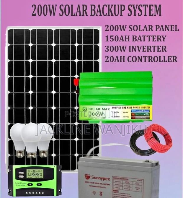 200w Solar System Full Kit / 200 W Solar Panel Kitz - main view