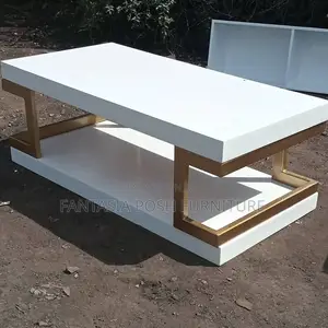 Coffee Table With Bold Metallic Frame