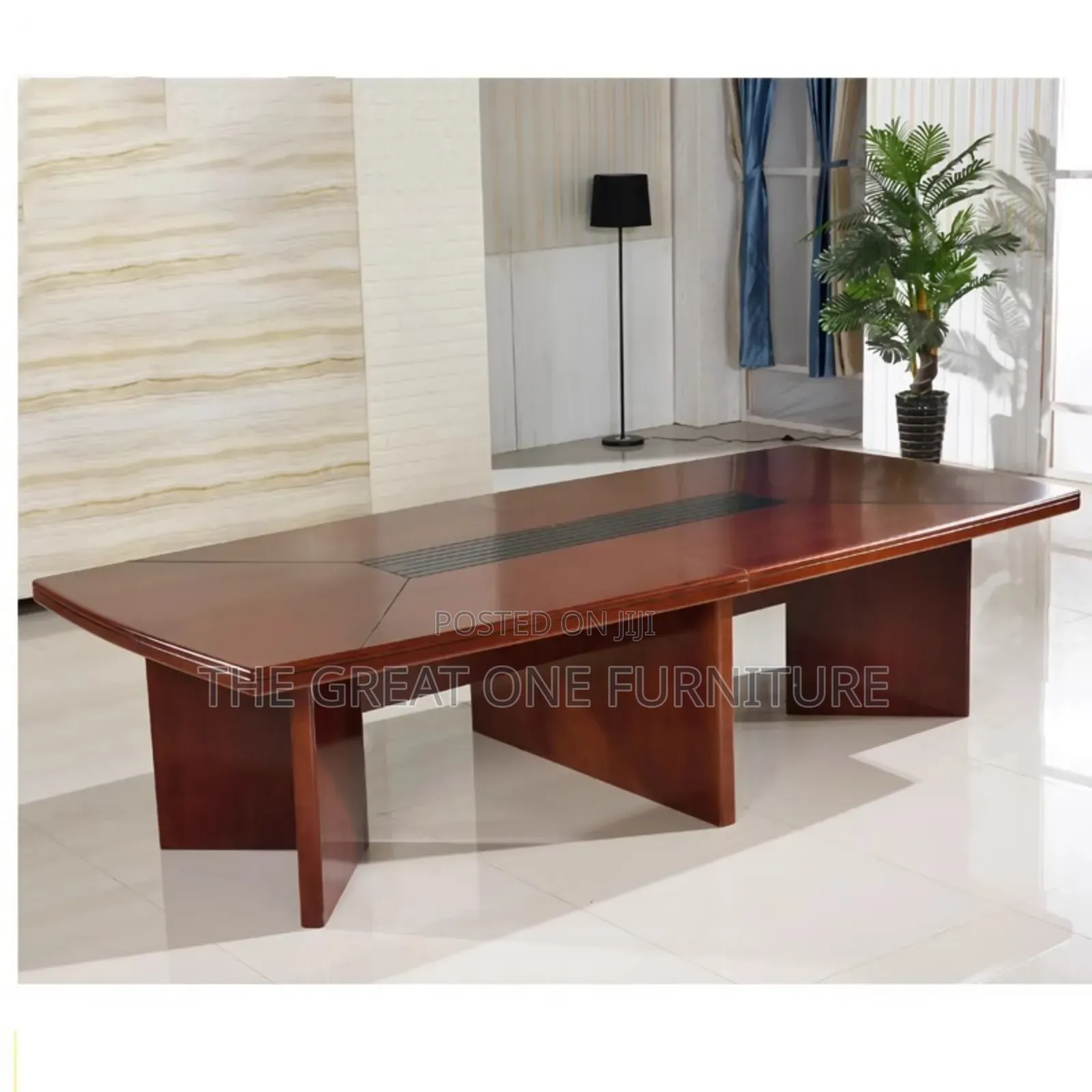 Generic Brown Executive Conference Table Qh8k