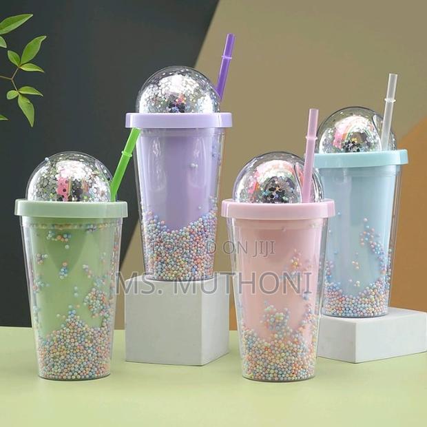 450ml Acrylic Smoothie/Party Cup With a Straw