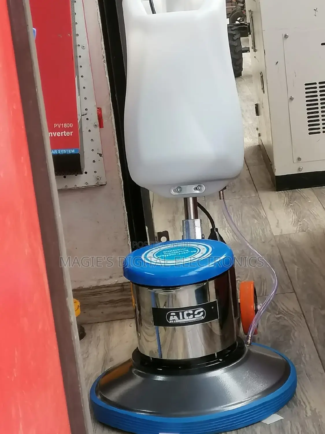 Brand New Aico Floor Scrubber With 3 Brushes