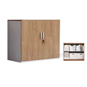 Office Cabinet:2-Door Credenza Cabinet With Door Handles