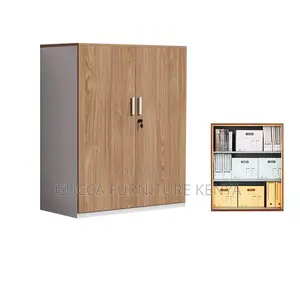 Office Cabinet:2-Door Credenza Cabinet With Door Handles